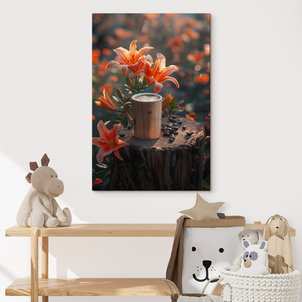 Café et lys orange — intérieur 2
