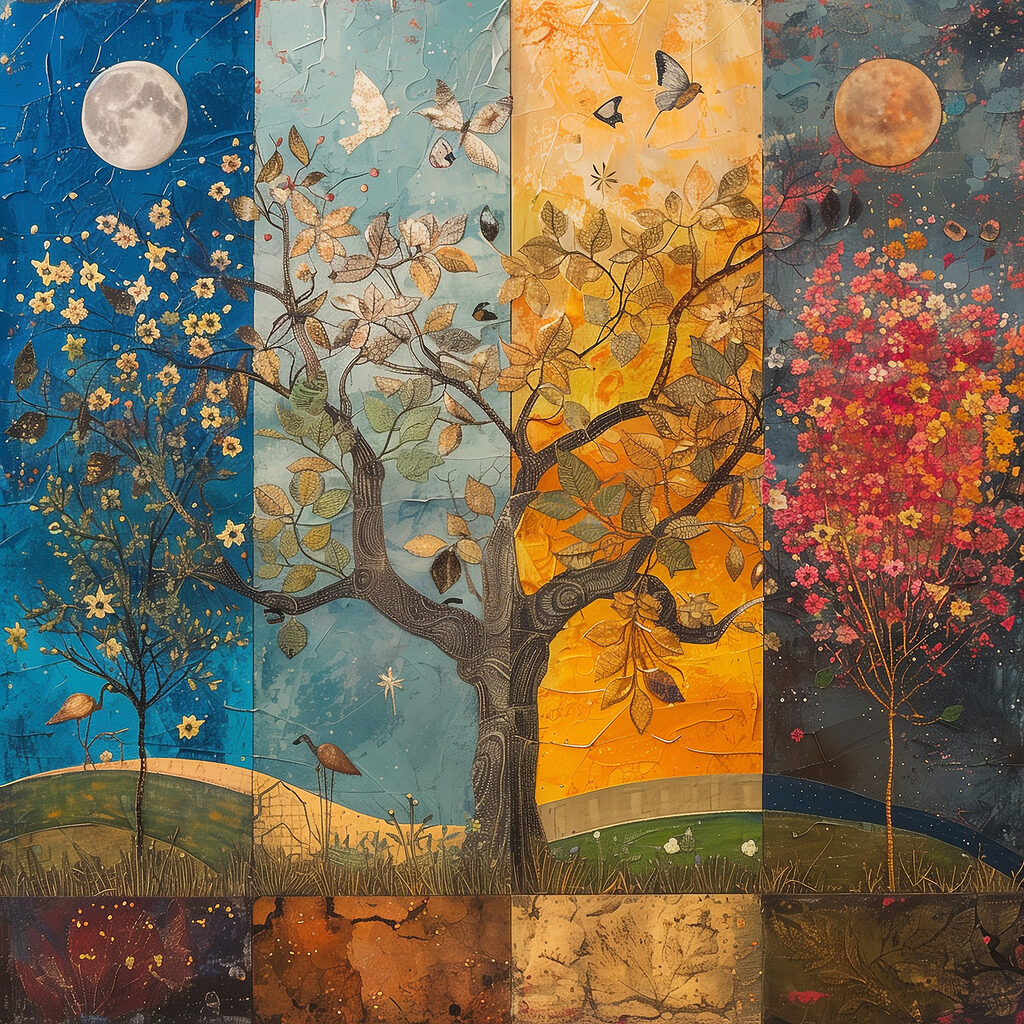 L’arbre des quatre saisons — motif complet