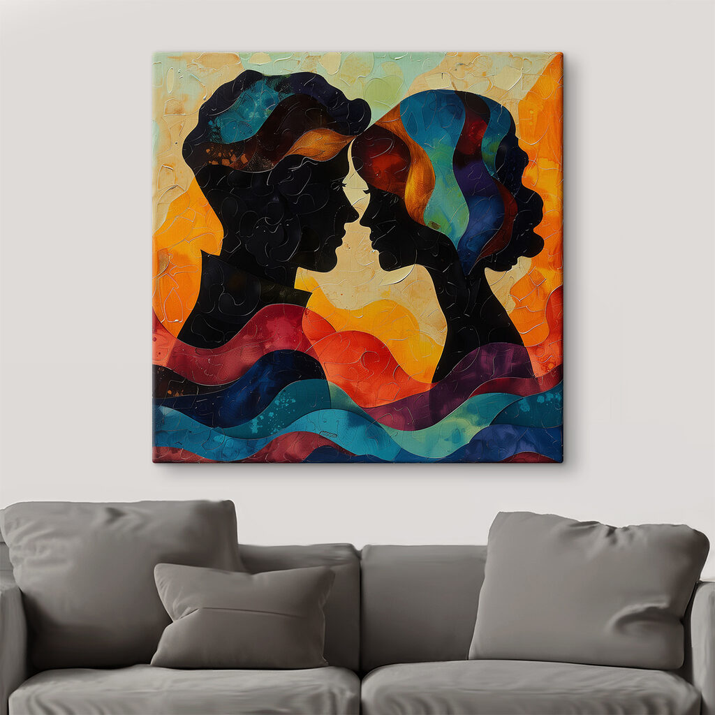 Profils en bandes colorées — intérieur 2