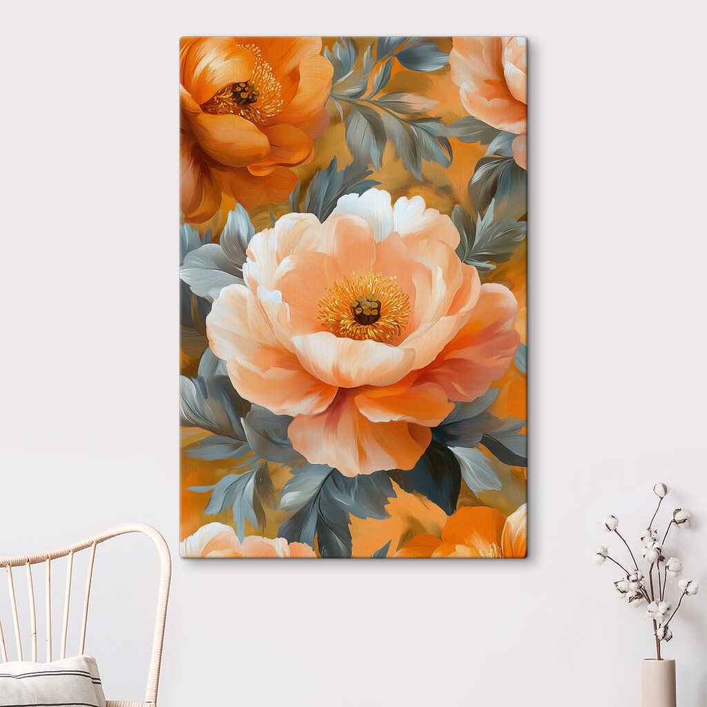 Fleurs couleur pêche — intérieur 3
