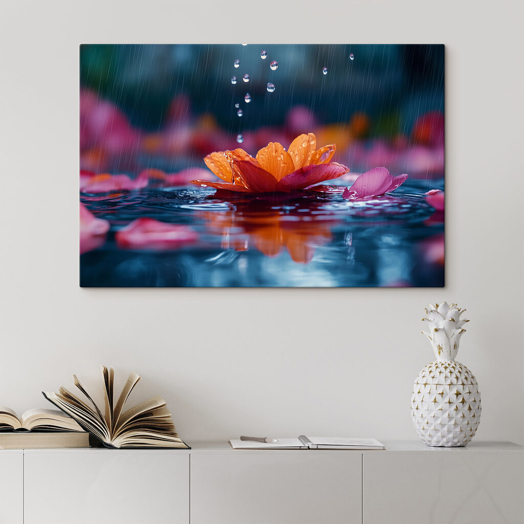 Fleur sous la pluie — intérieur 2