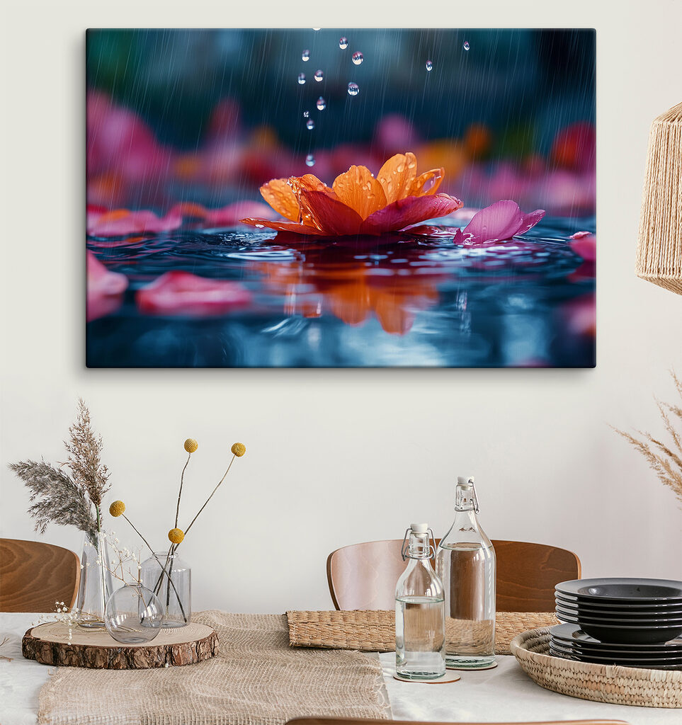 Fleur sous la pluie — intérieur 3