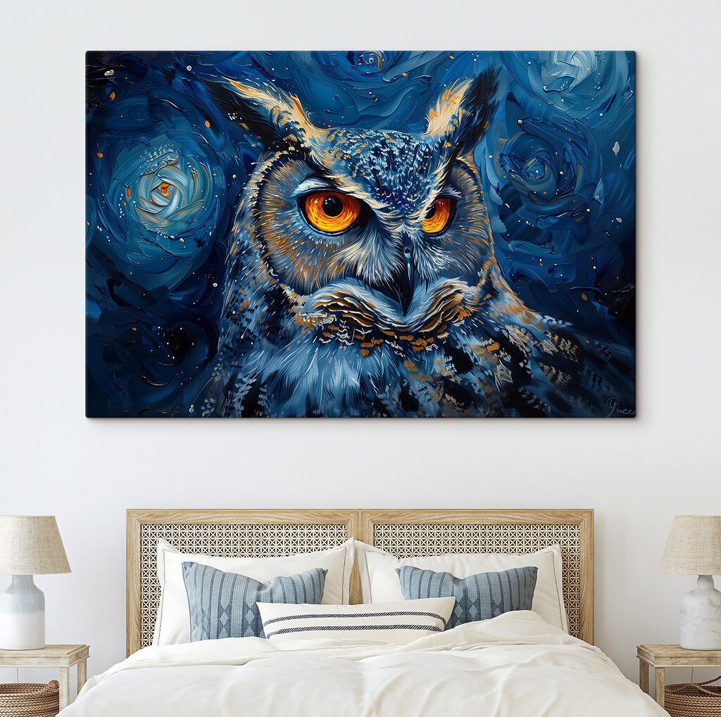 Hibou dans les étoiles — intérieur 1