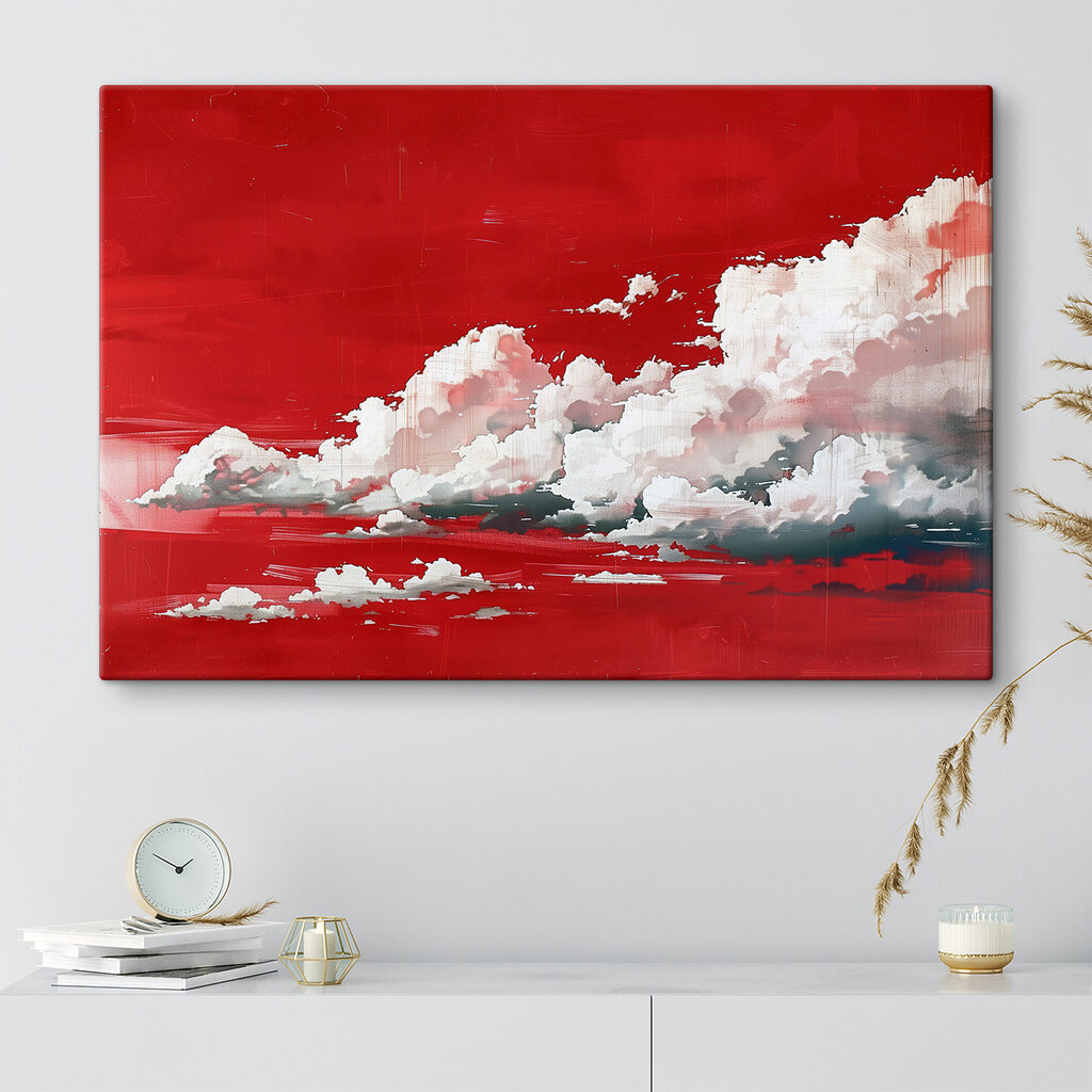 Nuages glissant sur rouge — intérieur 3