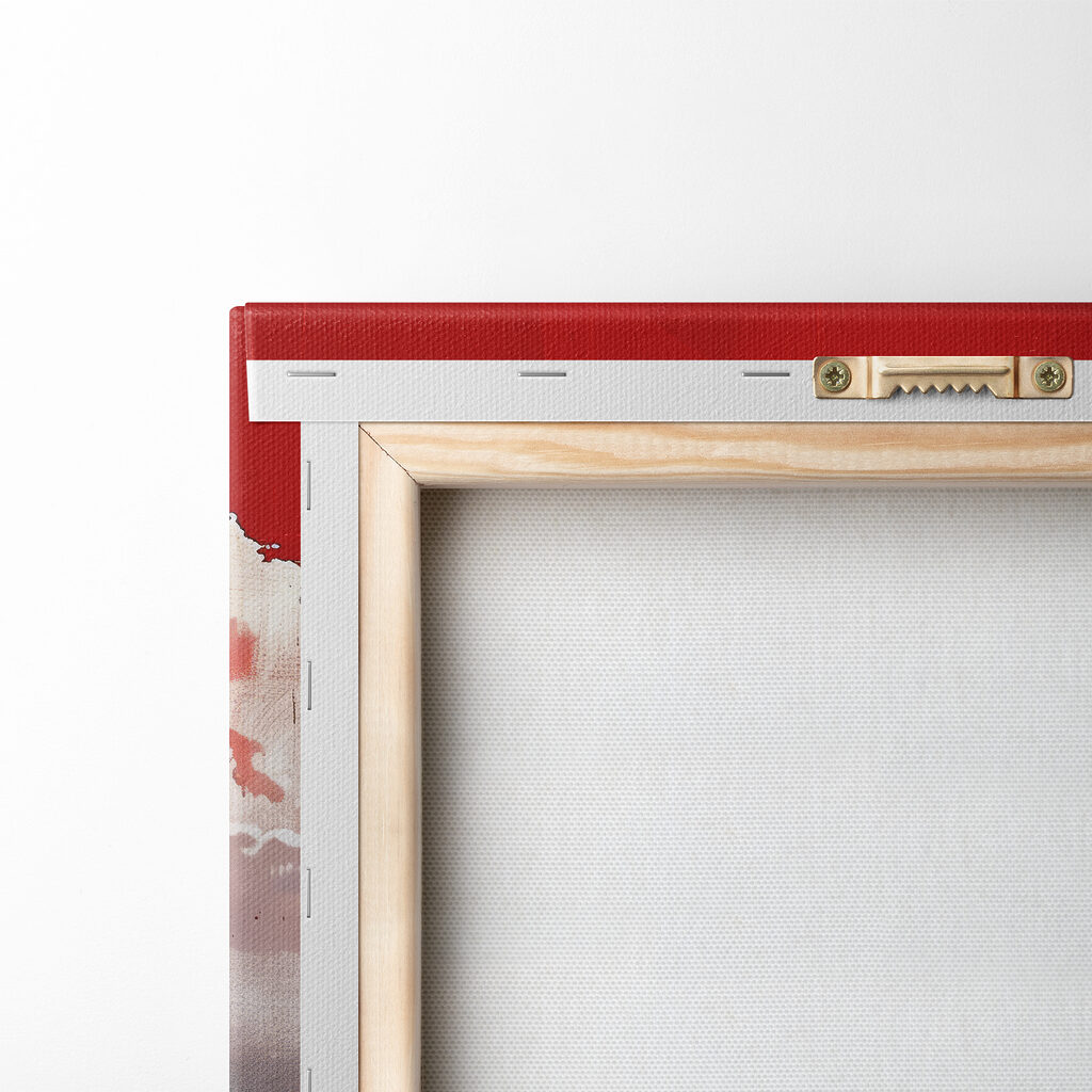 Nuages glissant sur rouge — dos