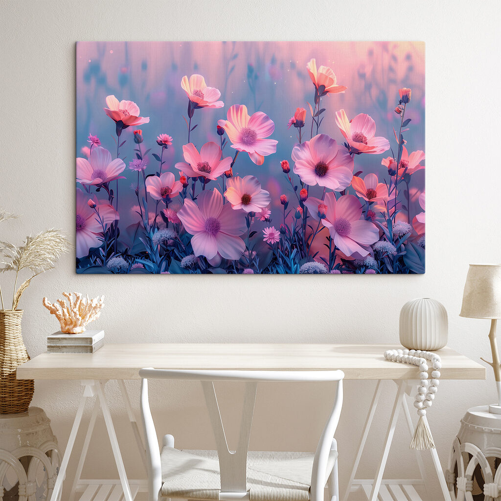 Fleurs sur fond moucheté — intérieur 2