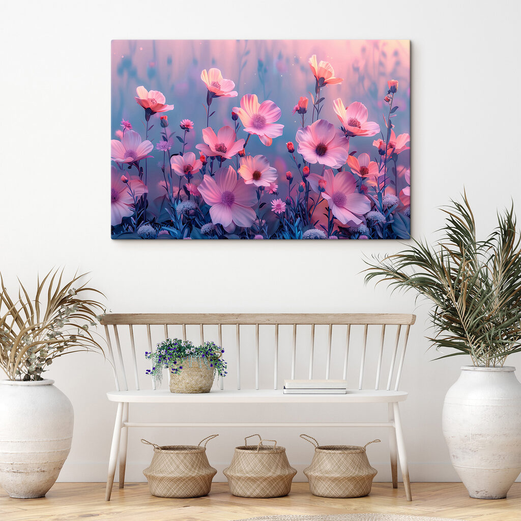 Fleurs sur fond moucheté — intérieur 3