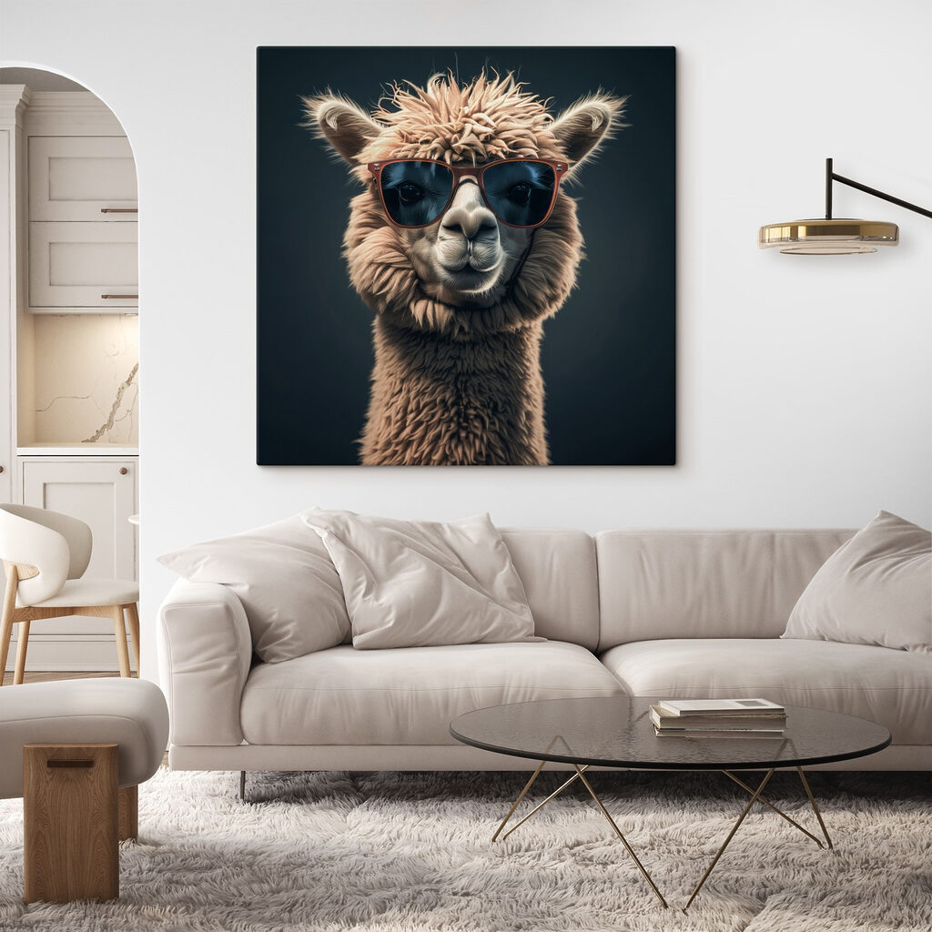 Lama aux lunettes noires — intérieur 4