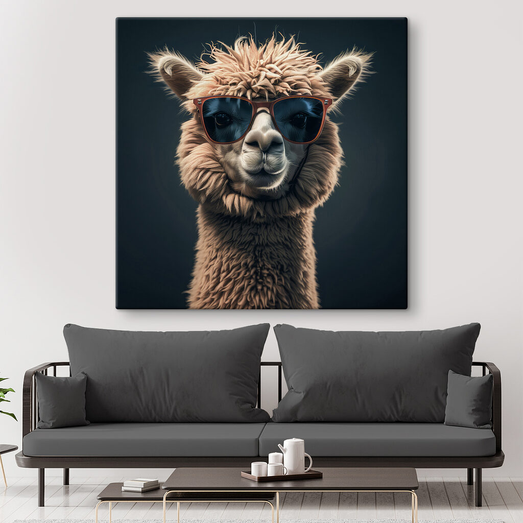 Lama aux lunettes noires — intérieur 3