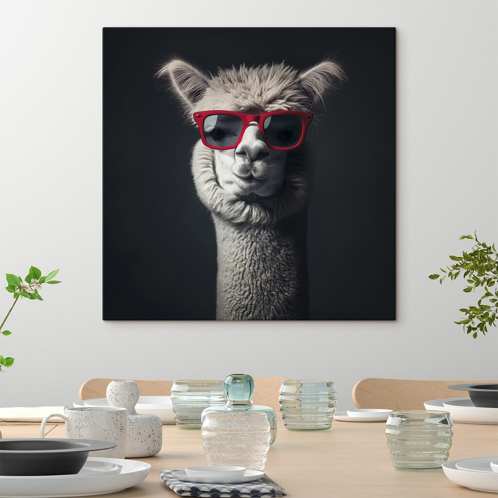 Lama aux lunettes rouges — intérieur 4