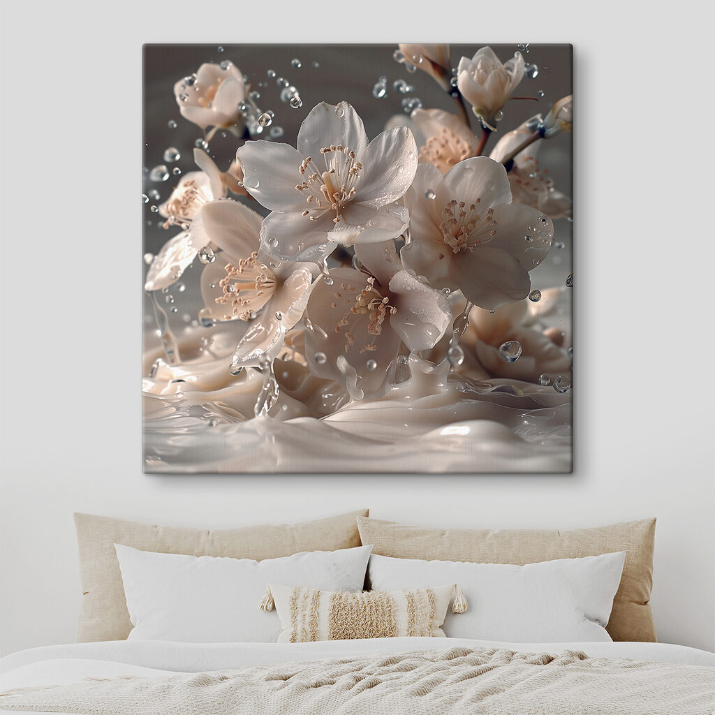 Fleurs parmi les gouttes — intérieur 2
