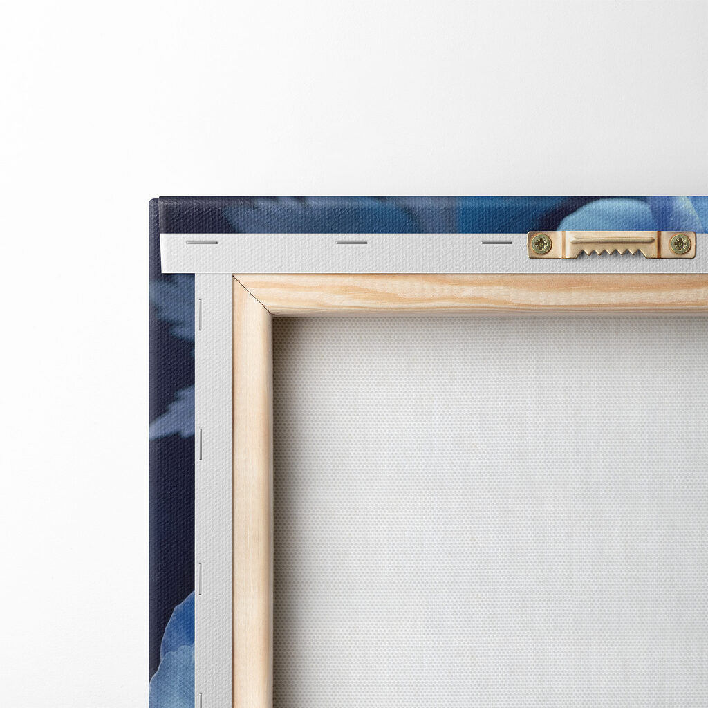 Trois fleurs bleu profond — dos