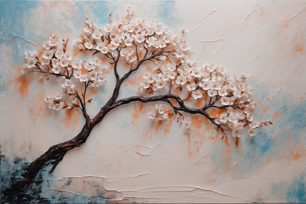 Rameau fleuri — motif complet