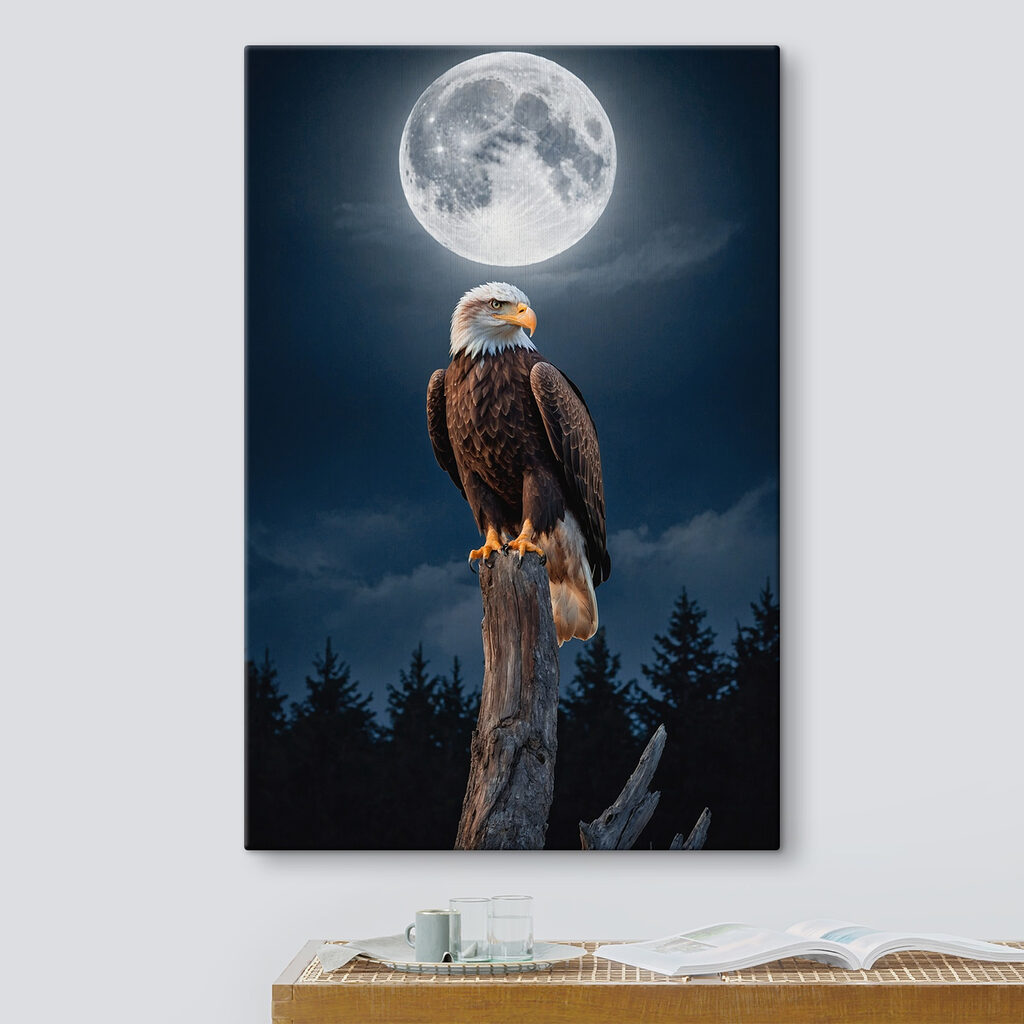 Aigle et pleine lune — intérieur 3