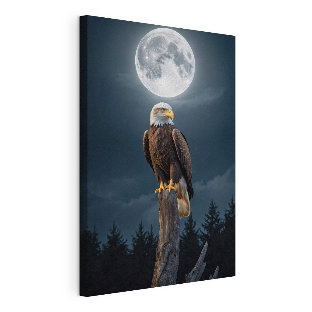 Aigle et pleine lune — vue du produit