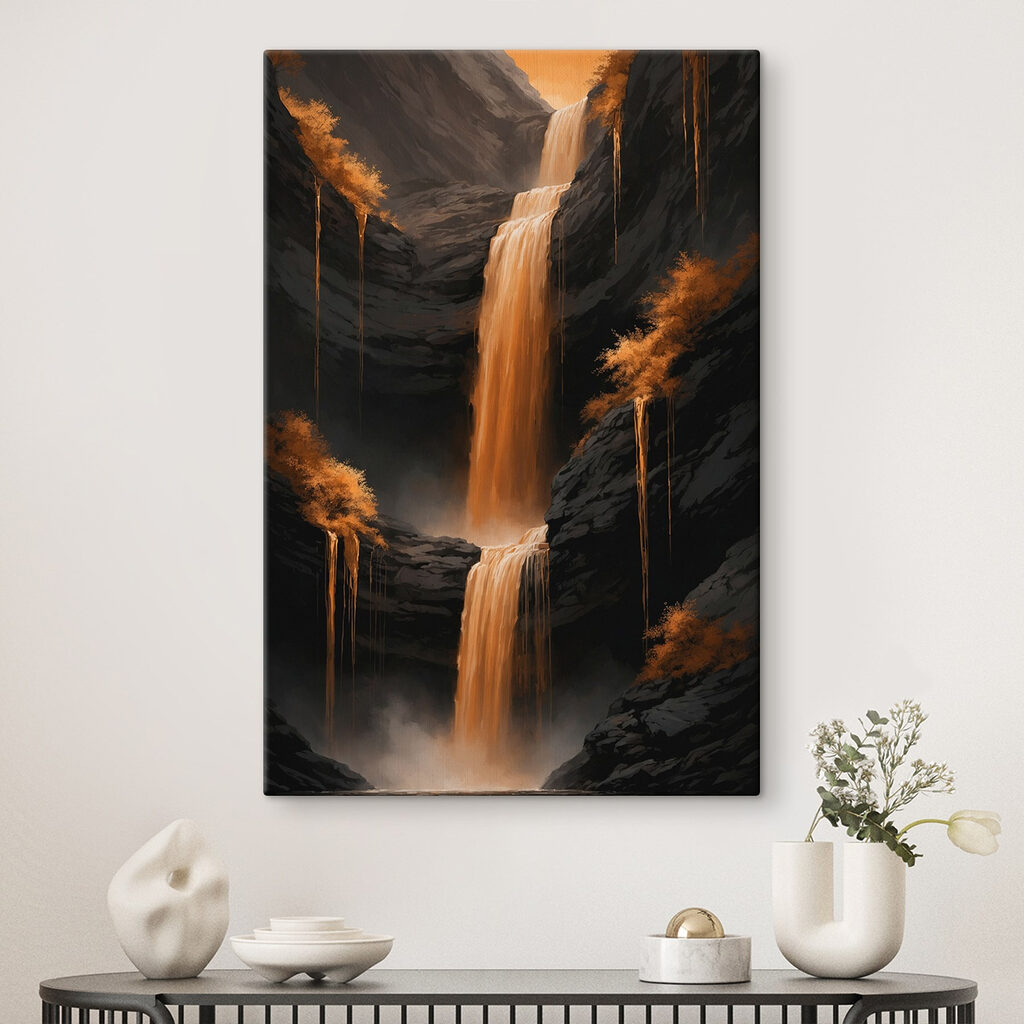Cascade dorée dans l’ombre — intérieur 2