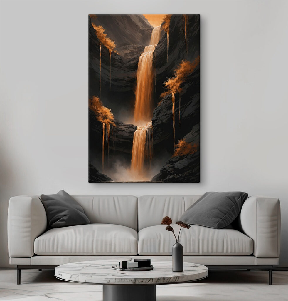 Cascade dorée dans l’ombre — intérieur 3