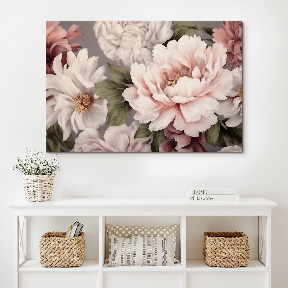 Fleurs rose crème — intérieur 1