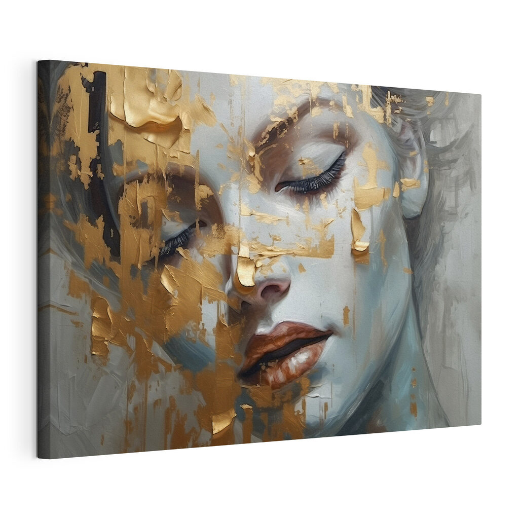 Visage aux éclats d’or — vue du produit