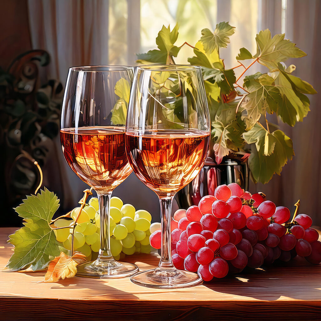 Vin à la fenêtre — motif complet