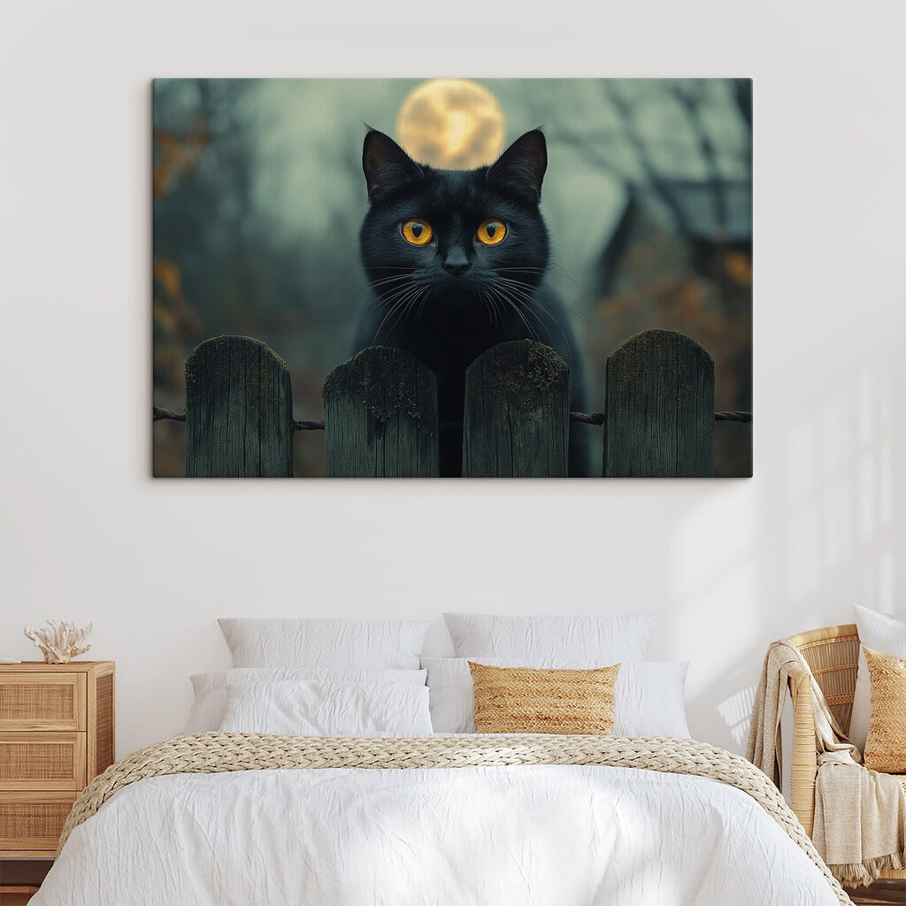 Chat derrière la barrière — intérieur 1