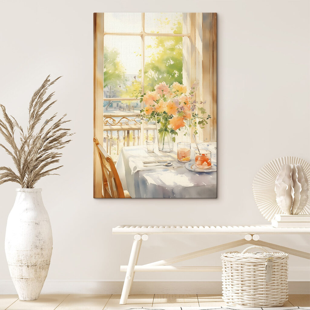 Table dressée au soleil — intérieur 1
