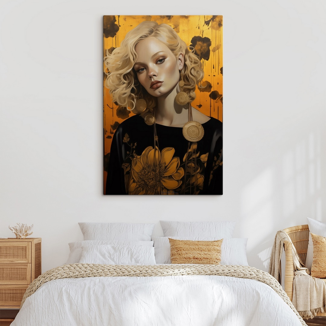Robe aux fleurs dorées — intérieur 2