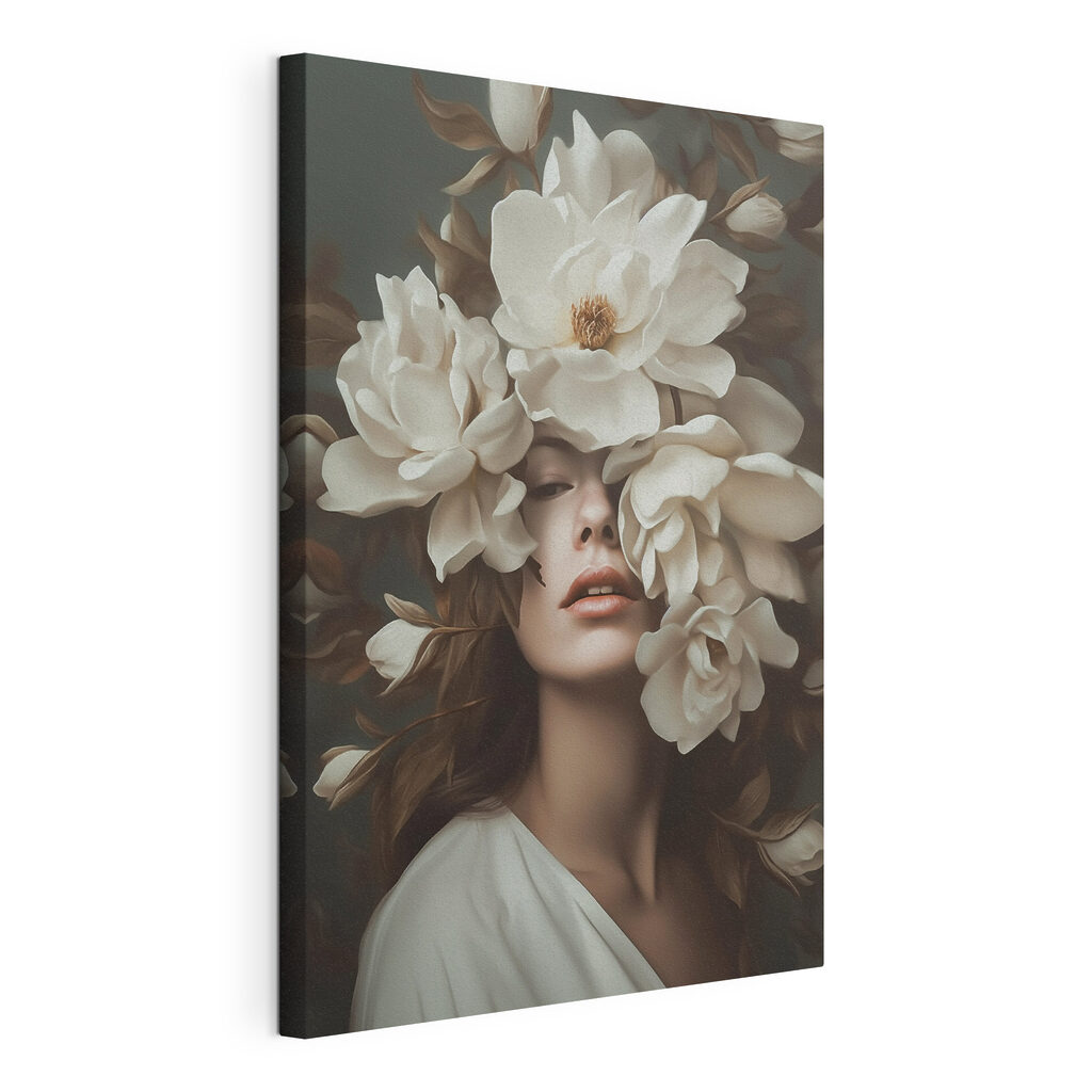 Voile de fleurs blanches — vue du produit