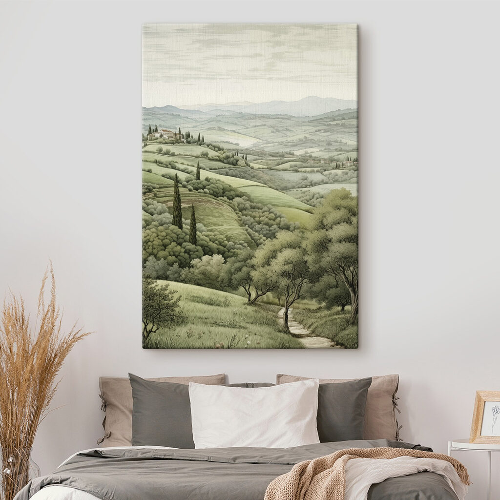 Cyprès entre les champs — intérieur 1