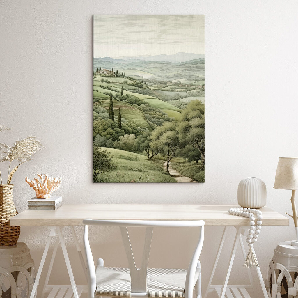 Cyprès entre les champs — intérieur 2