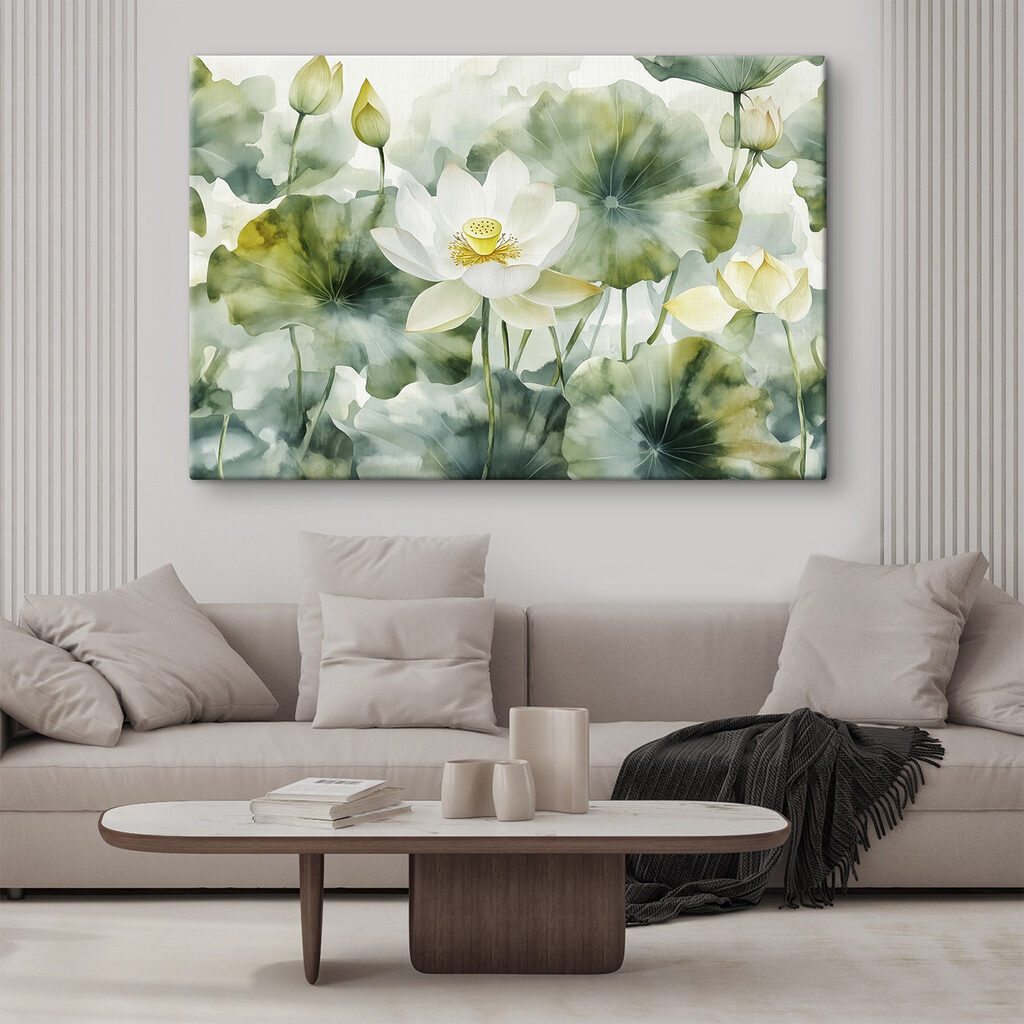 Fleur de lotus blanche — intérieur 2