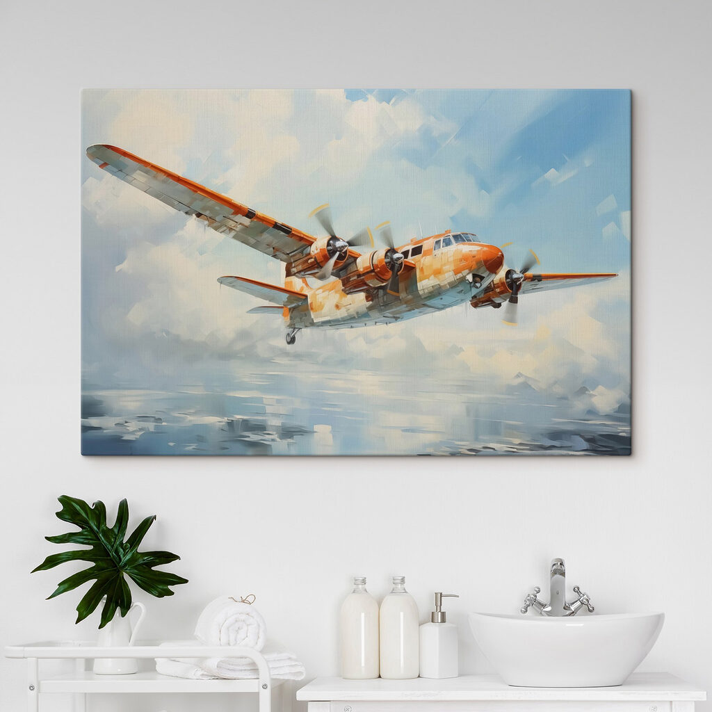 Avion dans les nuages — intérieur 1