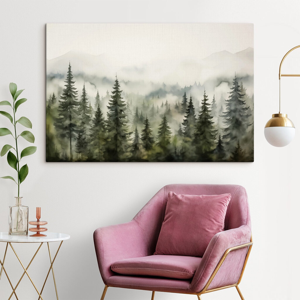 Pins devant les monts — intérieur 2