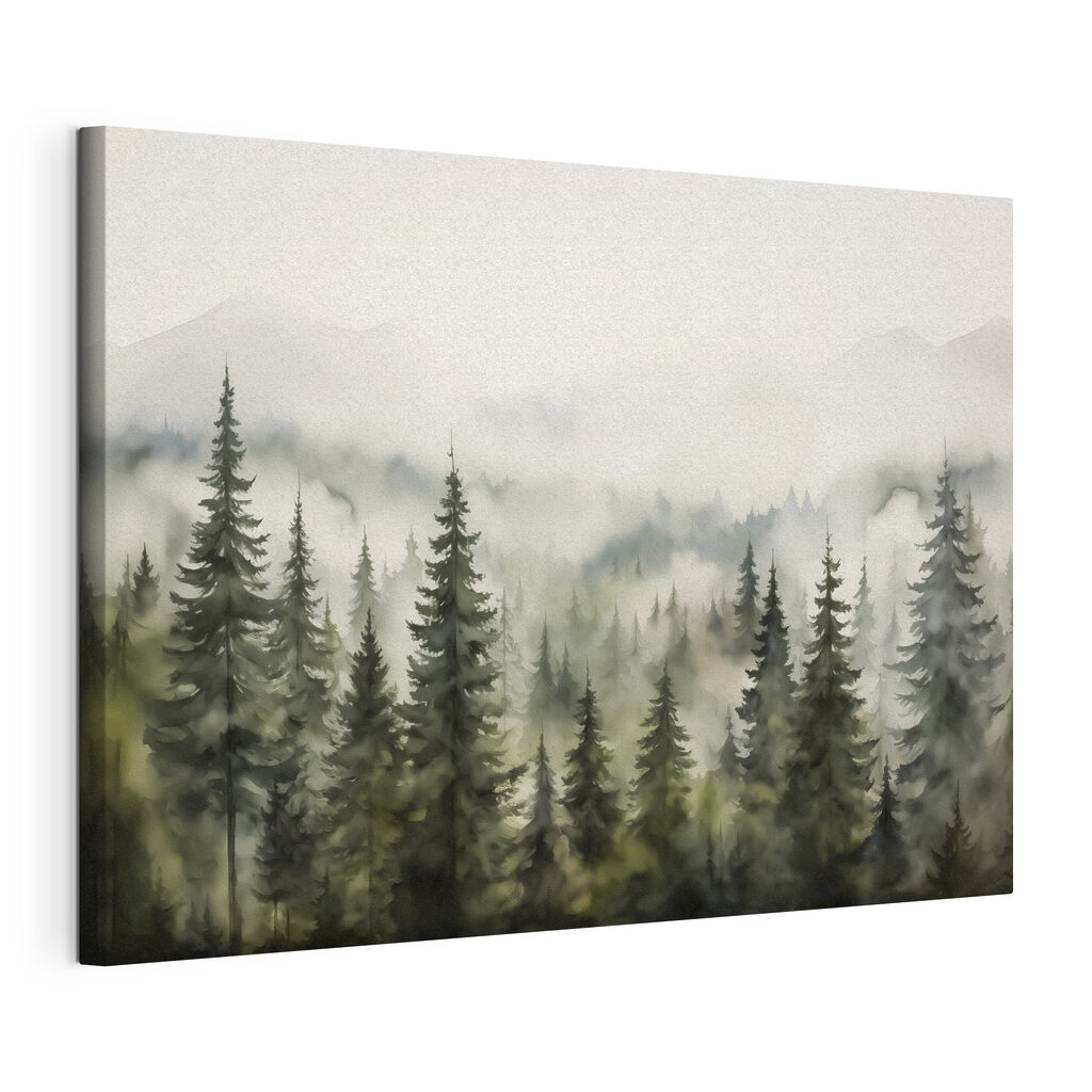 Pins devant les monts — vue du produit