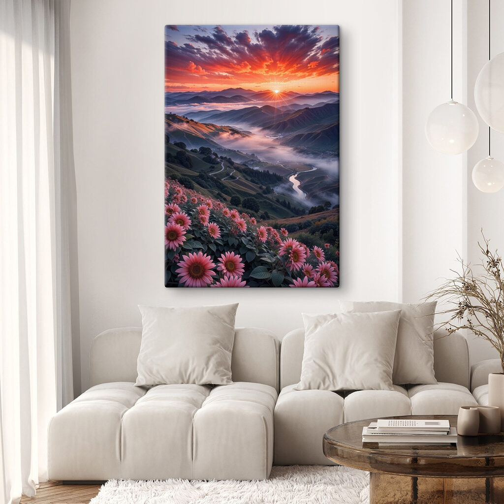 Fleurs sur la vallée — intérieur 1