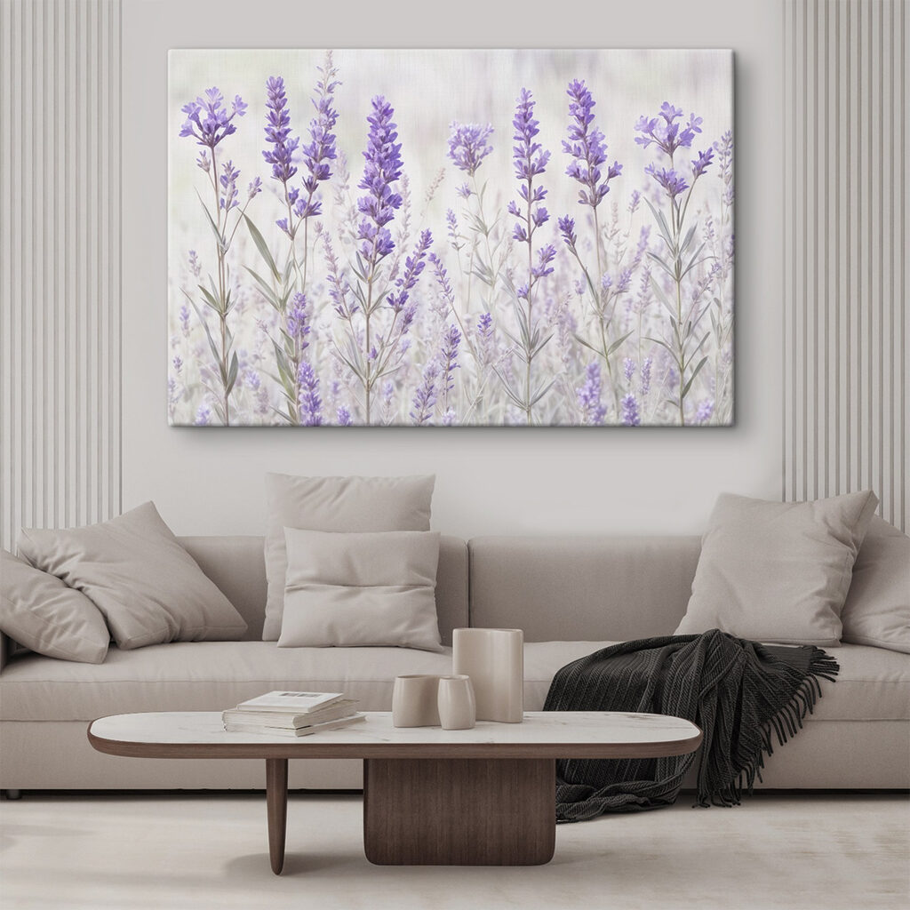Lavande à l’aquarelle — intérieur 1