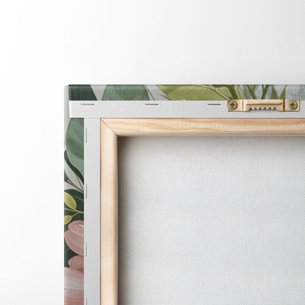 Fleurs pastel et feuillage — dos