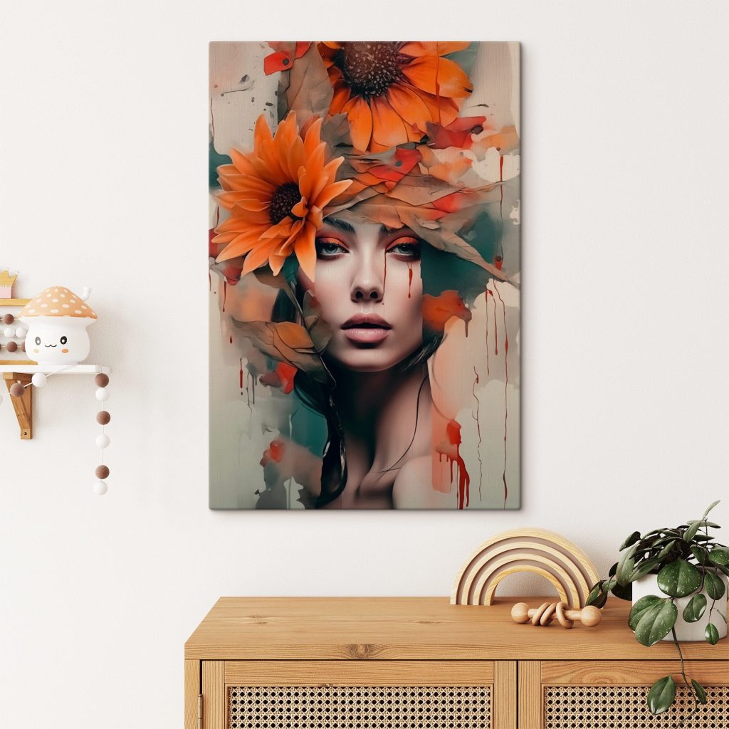 Fleurs d’automne et regard — intérieur 1