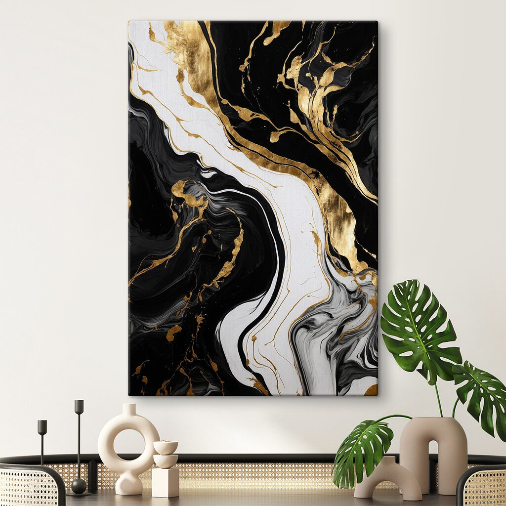 Coulée blanche sur noir — intérieur 2