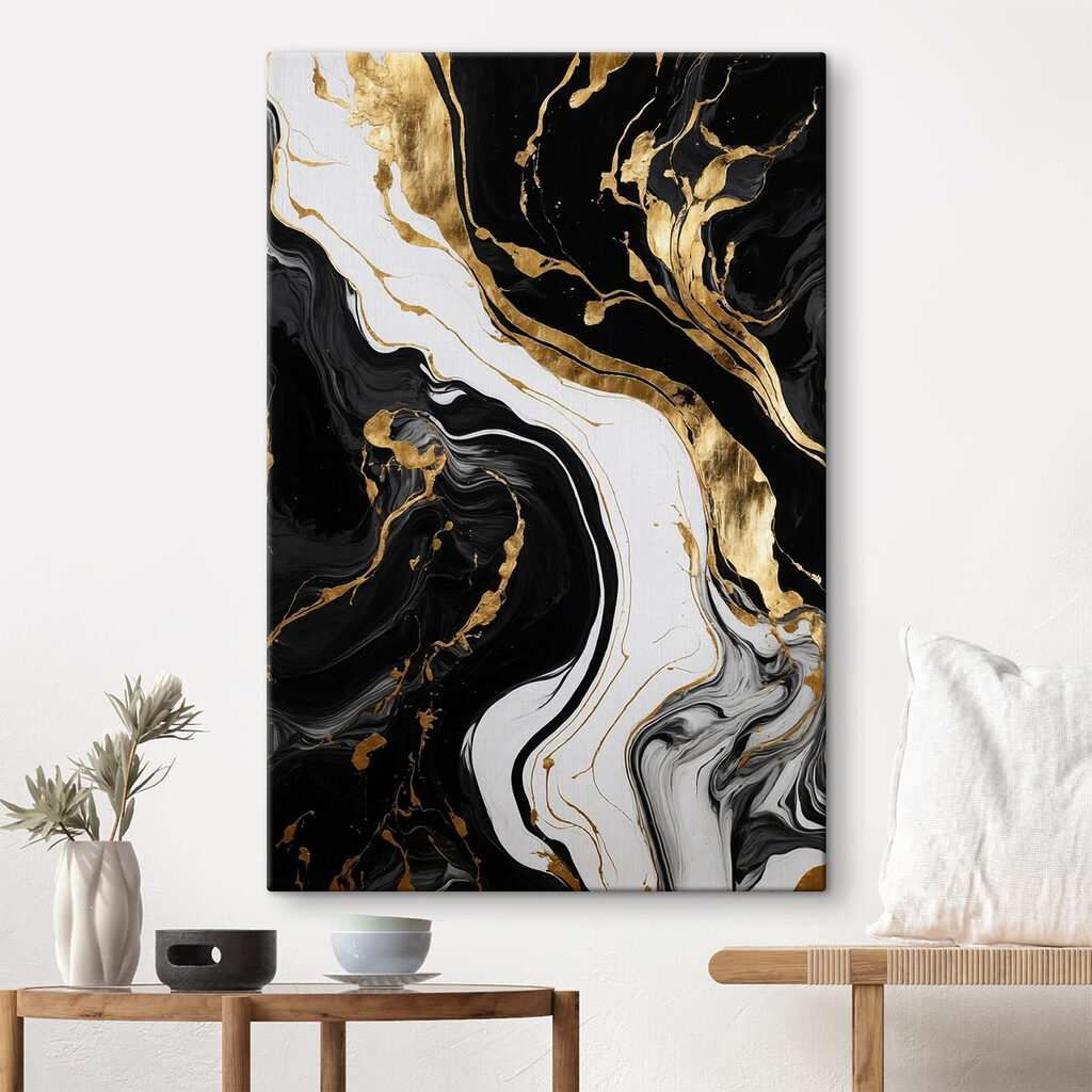 Coulée blanche sur noir — intérieur 3