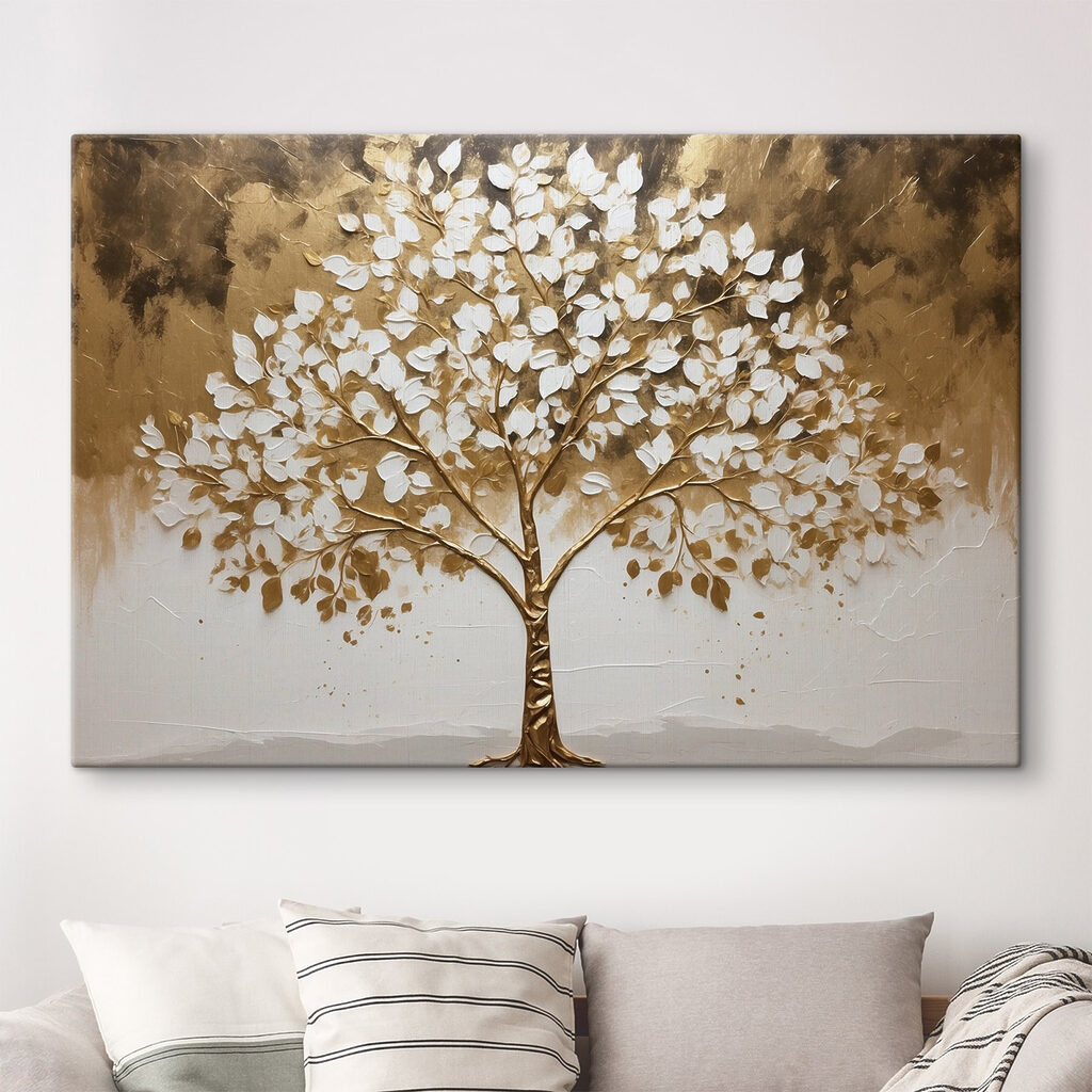 Arbre au feuillage doré — intérieur 2