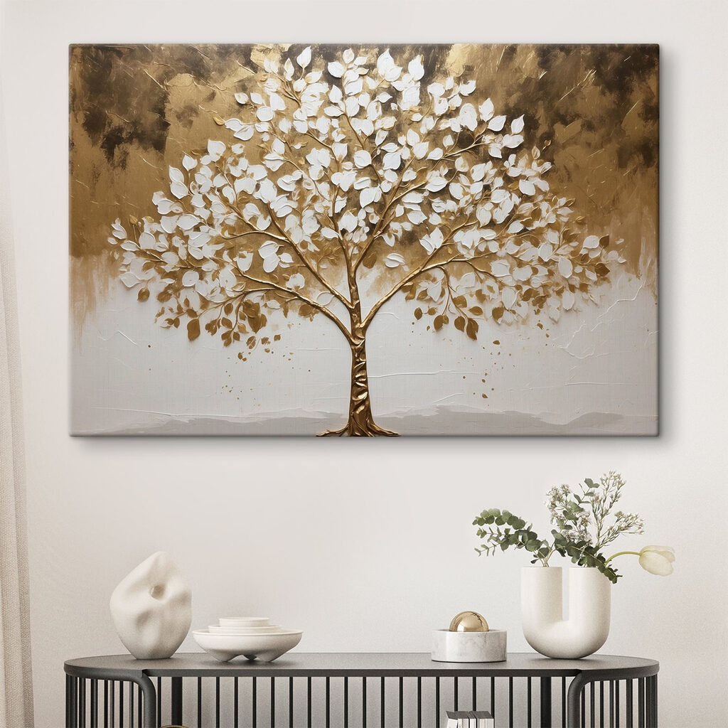 Arbre au feuillage doré — intérieur 3