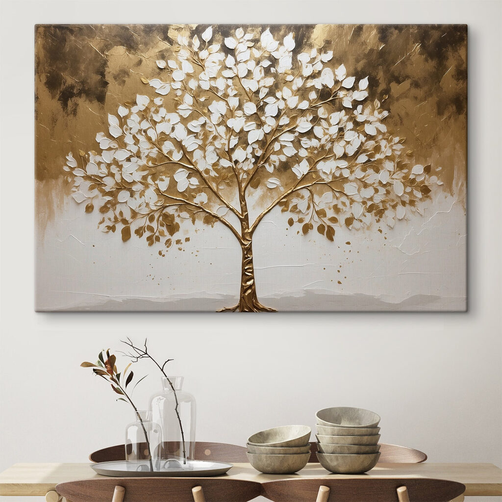 Arbre au feuillage doré — intérieur 1