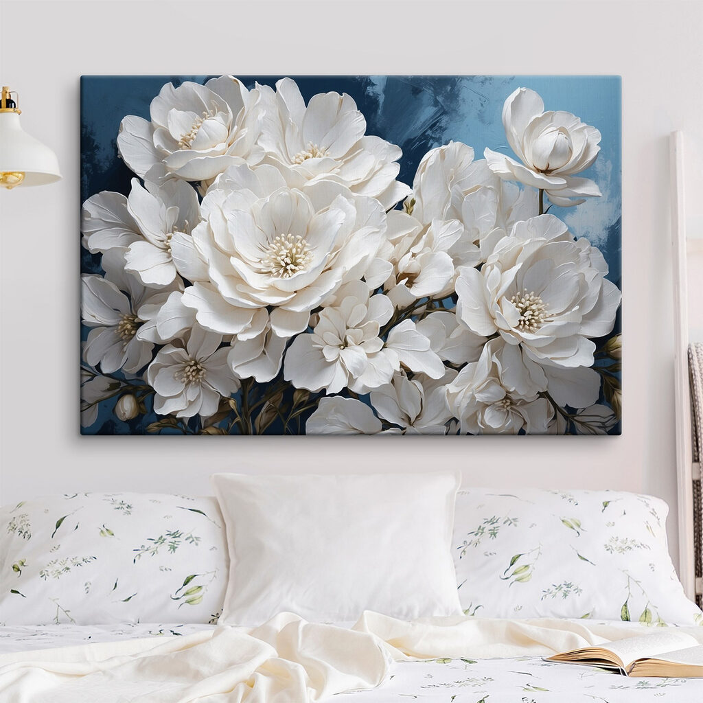 Bouquet blanc nocturne — intérieur 2