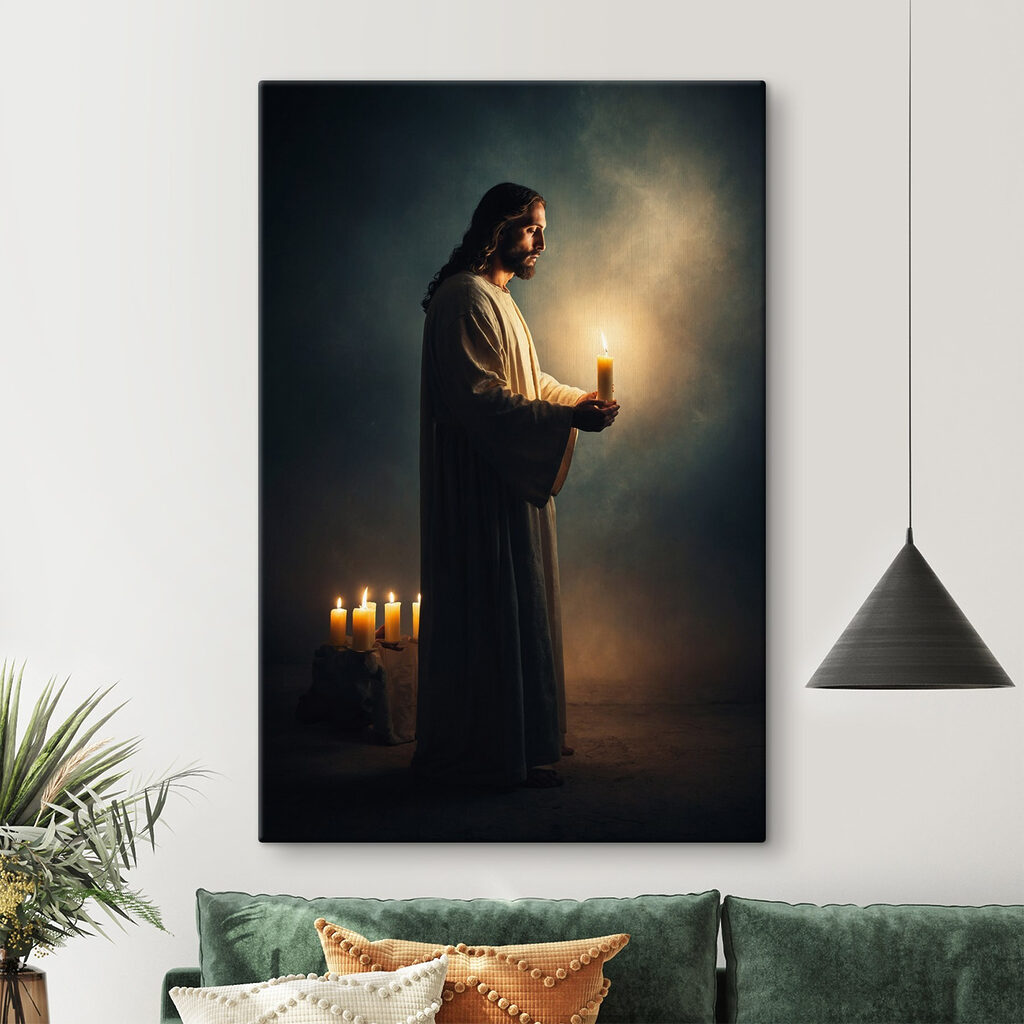 Jésus à la bougie — intérieur 2