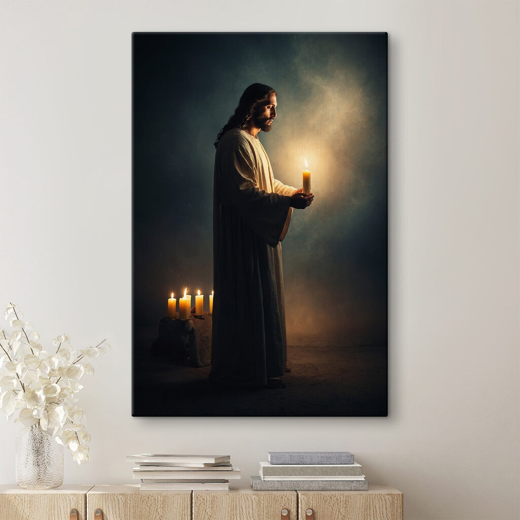 Jésus à la bougie — intérieur 3