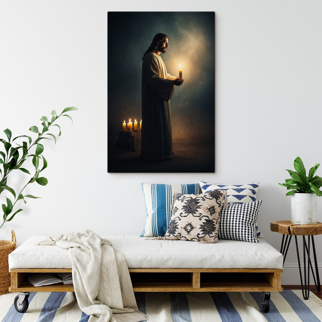 Jésus à la bougie — intérieur 4