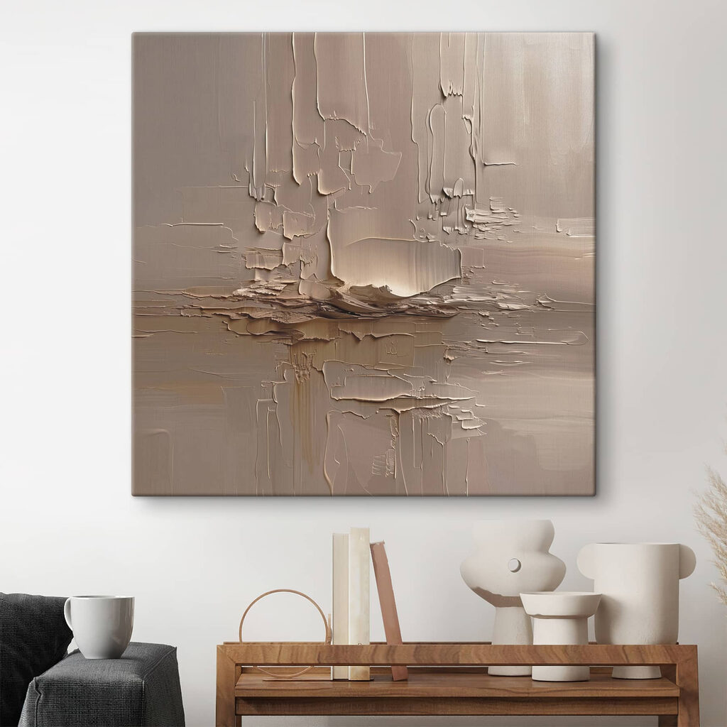 Lignes croisées couleur sable — intérieur 2