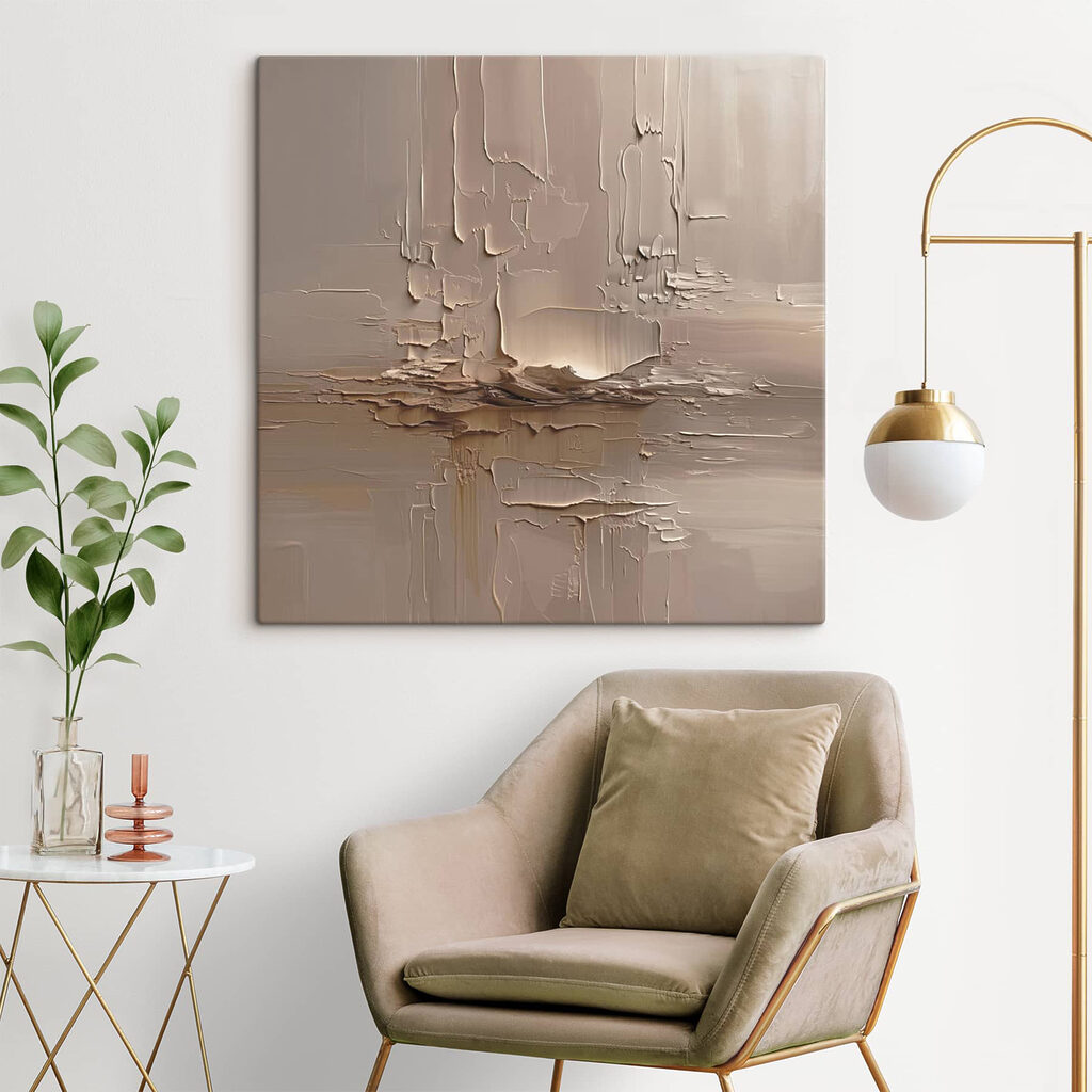 Lignes croisées couleur sable — intérieur 3