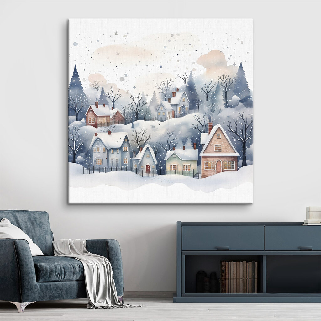 Maisonnettes aux branches bleues — intérieur 1